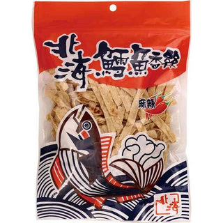 北海 おつまみタラシート マーラー味（太）｜北海鱈魚香絲 麻辣（寬條）164g