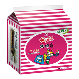 〈5食入〉統一 肉そぼろ風味ラーメン｜肉燥風味麵 特大號（統一肉燥麵）｜5個パック｜85gx5