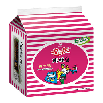 〈5食入〉統一 肉そぼろ風味ラーメン｜肉燥風味麵 特大號（統一肉燥麵）｜5個パック｜85gx5