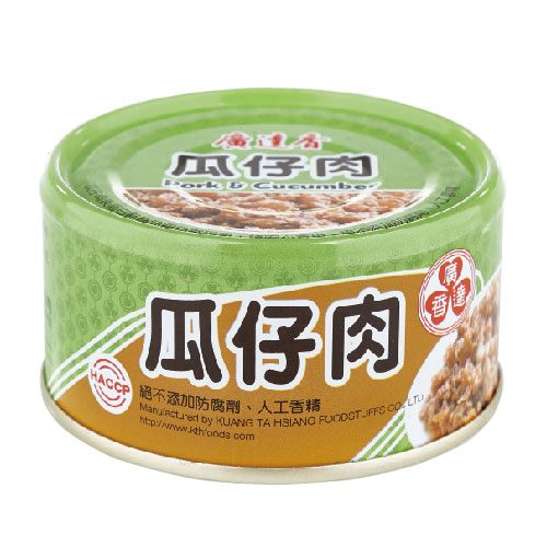 〈4缶セット〉広達香 肉そぼろときゅうりの漬物の煮込み（瓜仔肉） ｜ 廣達香瓜仔肉 110gx4