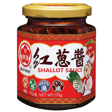 牛頭牌 ブルヘッド 具だくさん赤ネギソース｜牛頭牌 紅蔥醬 175g