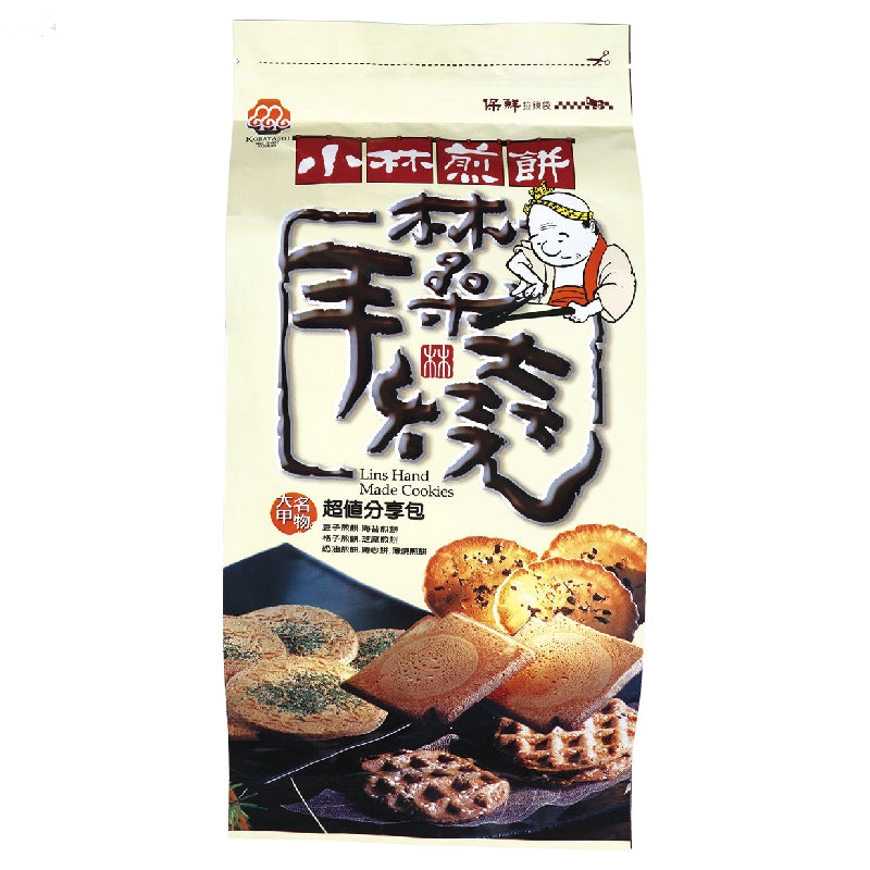 台中大甲名物 小林煎餅 7種類 大容量 お得な盛り合わせBOX｜小林煎餅 超值分享包 300g
