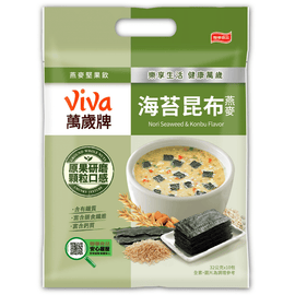 ViVa 万歳 穀物ドリンク（わかめ・こんぶ）｜ViVa萬歲牌 燕麥堅果飲 海苔昆布 320g（32gx10パック）