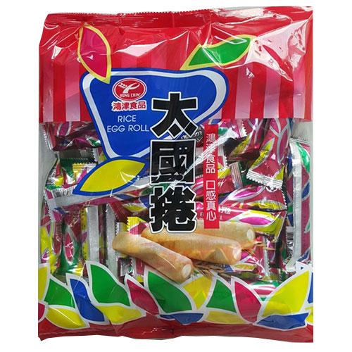 鴻津 台湾のうまい棒 太国巻（コーンパフスナック菓子）｜鴻津 太國捲 350g
