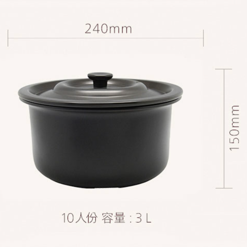 陸宝 LOHAS 大同電鍋専用 土鍋 内鍋 内釜|3L|10人前(Lサイズ)適合 陸宝 LOHAS 大同電鍋専用 土鍋 内鍋 内釜|3L|10人前(Lサイズ)適合