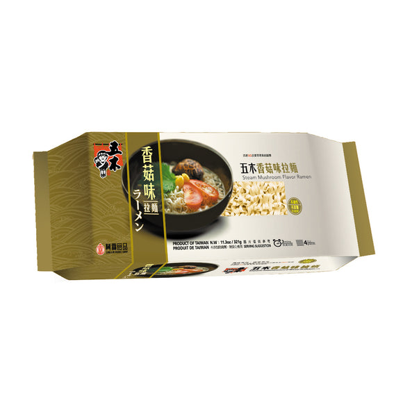五木 しいたけ風味ラーメン｜五木 香菇味拉麵 321g（4食入）