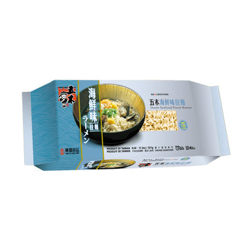 五木 シーフード風味ラーメン｜五木 海鮮拉麵 321g（4食入）