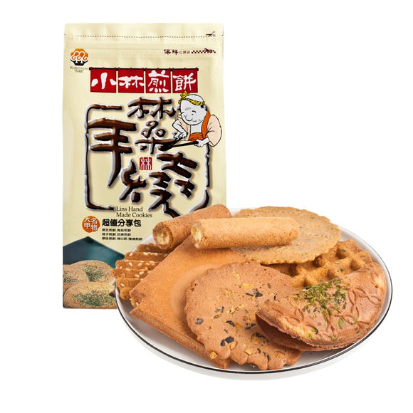 台中大甲名物 小林煎餅 7種類 大容量 お得な盛り合わせBOX｜小林煎餅 超值分享包 300g