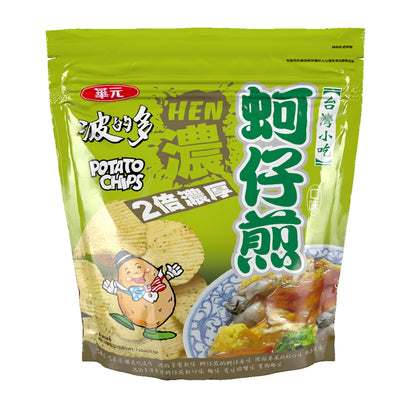 華元波的多 蚵仔煎｜牡蠣オムレツ味 ポテトチップス 大容量 213g
