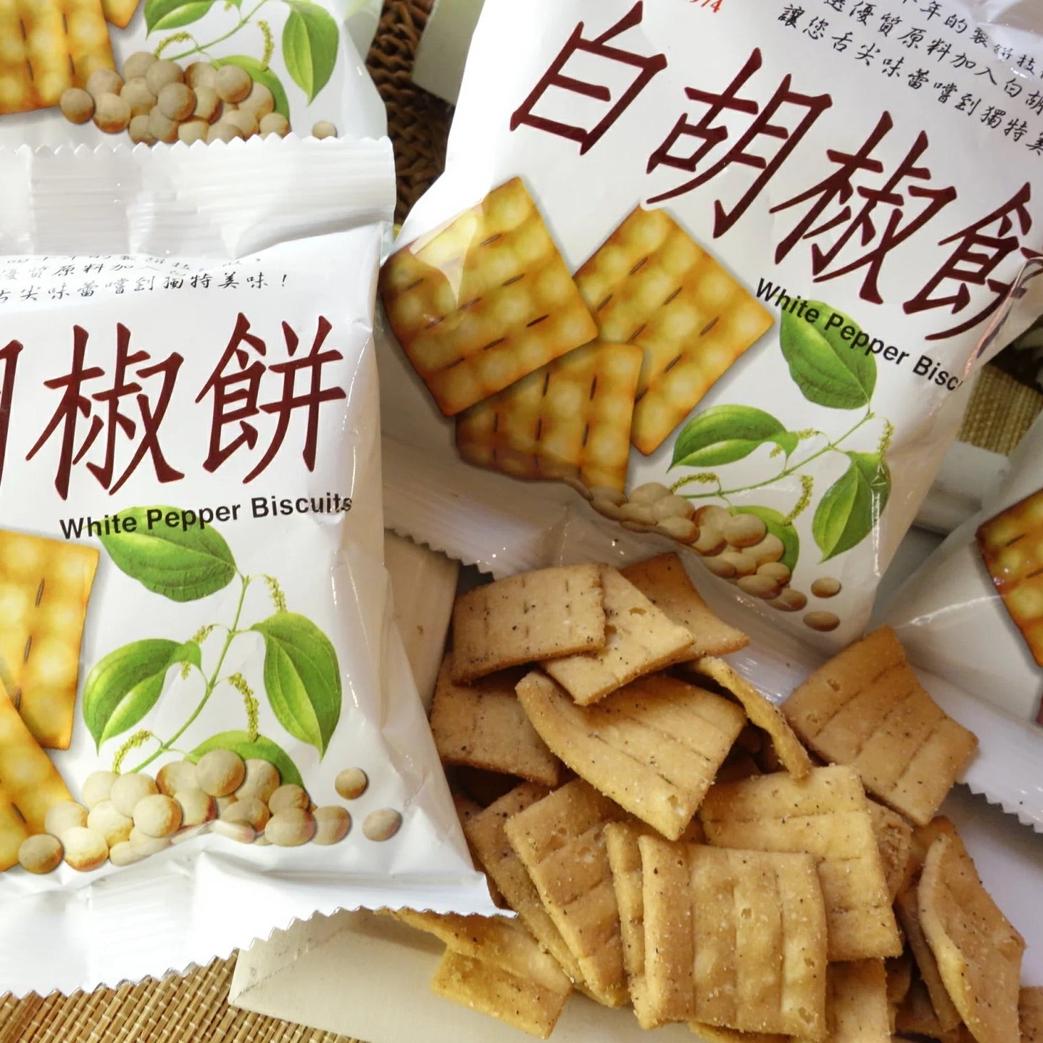 日香 白胡椒クラッカー｜白胡椒餅｜300g 大容量・個包装 | Taiwan Love