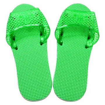 台湾 馴染みの室内サンダル 浴室用スリッパ（緑）サイズ：10.5・11・11.5・12号｜台灣 室內拖鞋 綠色