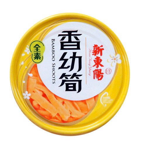 〈3缶セット〉新東陽 ピリ辛口味付け食べるラー油メンマ 缶詰め｜香幼筍 150gx3
