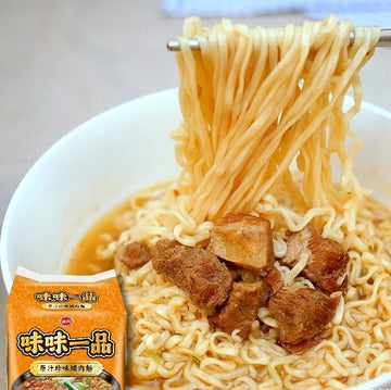 〈3食入〉味味一品 台湾風豚角煮袋麺｜豚角煮麺｜味味一品 原汁珍味爌肉麵（3個パック｜190gx3）