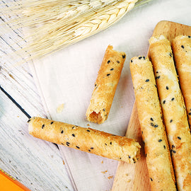 義美IMEI エッグロール ゴマ入り｜義美 經典薄脆蛋捲 芝麻｜4本/パック・2パック入｜120g