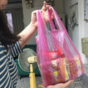台湾 紅白ストライプレジ袋（サイズ：1斤／10斤）｜紅白條紋背心袋 （1斤／10斤）