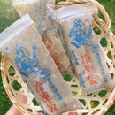 レトロかわいい ジップロック式 冷凍袋（鳥柄）駄菓子袋 20枚入セット｜古早味 冷凍袋（小鳥）