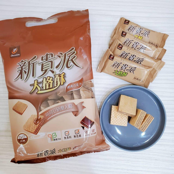 77 新貴派 大格酥 ウエハース チョコレート味｜新貴派 大格酥 經典巧克力 388.8g 個包装