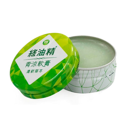 台湾万能グリーンオイル 緑油精 バームタイプ｜綠油精 青涼軟膏 清新草本 13g