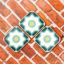 台湾マジョリカタイル柄 キーホルダー型 台湾交通系ICカード 富貴花鞠（フーグイーファジュ）｜台灣花磚造型悠遊卡