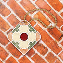 台湾マジョリカタイル柄 キーホルダー型 台湾交通系ICカード 旭日碧衍（シュージビーエン）｜台灣花磚造型悠遊卡