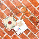 台湾マジョリカタイル柄 キーホルダー型 台湾交通系ICカード 旭日碧衍（シュージビーエン）｜台灣花磚造型悠遊卡