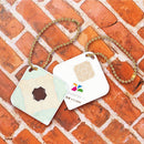 台湾マジョリカタイル柄 キーホルダー型 台湾交通系ICカード 碧翠庭前（ビーツィティンチェン）｜台灣花磚造型悠遊卡