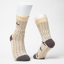 Cosi 台湾 二丁掛けタイル柄 ソックス（男女兼用）台湾製 靴下｜臺灣質地系列 二丁掛 無痕中長襪 MIT臺灣製襪子｜サイズ：S・M・L