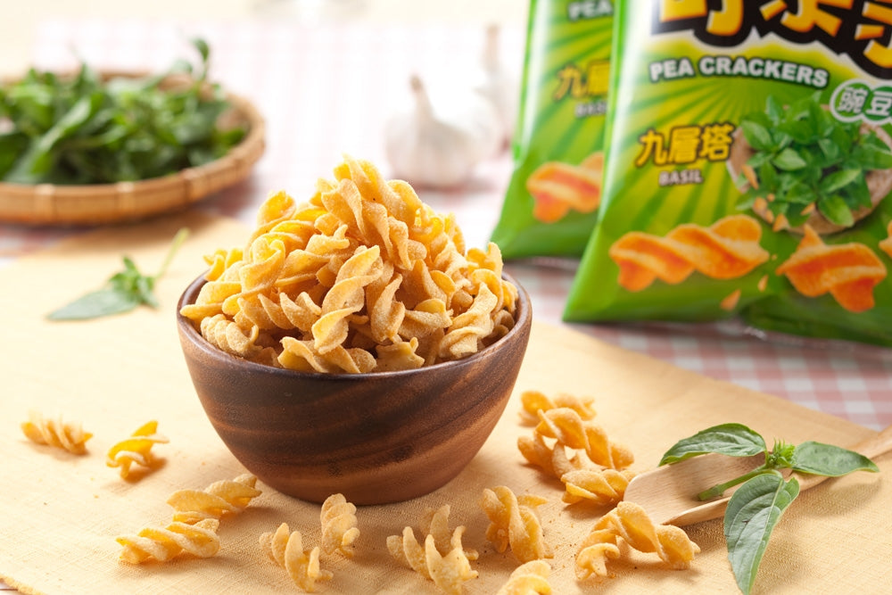 可楽果 カーラーグオ エンドウ豆スナック バジル｜可樂果豌豆酥 九層塔