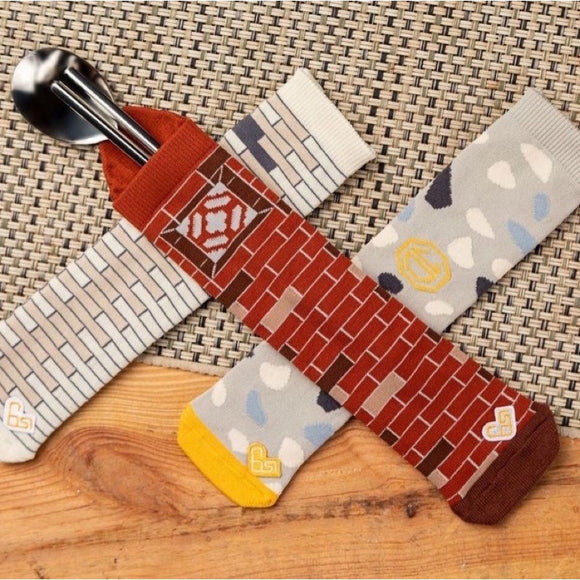 Cosi 台湾 二丁掛けタイル柄 台湾製 携帯用食器収納袋｜臺灣質地系列 二丁掛 環保餐具套