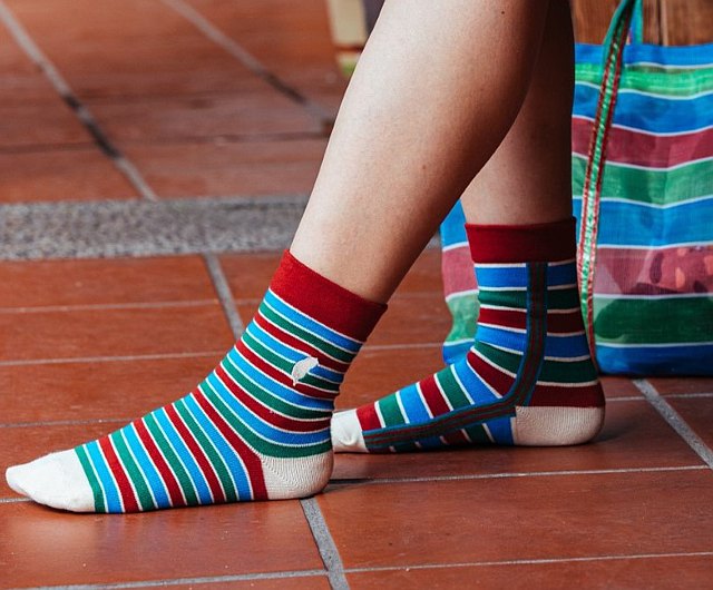 Cosi 漁師網バッグ柄ソックス（男女兼用）台湾製 靴下｜臺灣色彩系列