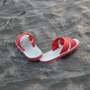 台湾 馴染みの青白サンダル（赤）サイズ：9.5・10・10.5号｜台灣 藍白拖（紅）