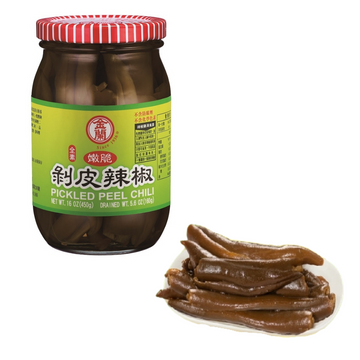 金蘭 青唐辛子の漬物｜ 金蘭 剝皮辣椒 450g