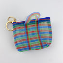 台湾 漁師網 ナイロンバッグ 小銭入り キーホルダー｜迷你茄芷袋 零錢包 鑰匙圈