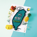 台湾 Hi ニーハオ ワッペン ステッカー｜Hi你好 台灣 刺繡貼紙