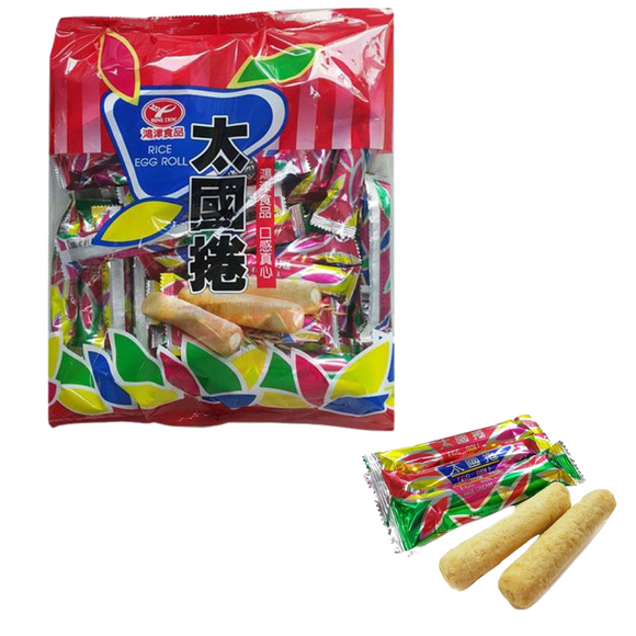 鴻津 台湾のうまい棒 太国巻（コーンパフスナック菓子）｜鴻津 太國捲 350g