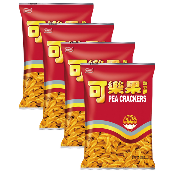 〈4点セット〉可楽果 カーラーグオ エンドウ豆スナック 伝統風味 ｜可樂果豌豆酥 老朋友 48gx4