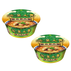 〈2食入〉満漢大餐 豚肉麺（辛口）（カップ麺）｜ 滿漢大餐 葱燒豬肉麵 碗裝（2個パック｜193gx2）