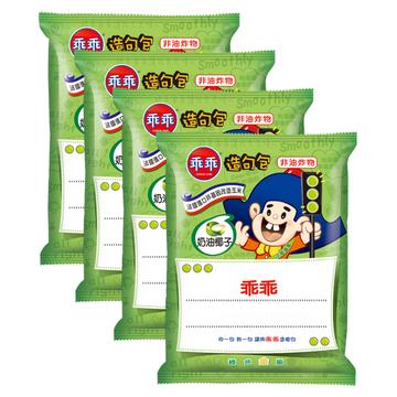 乖乖 とうもろこしスナック ココナッツミルク味｜乖乖 玉米脆條 奶油椰子風味 208g（52gx4パック）