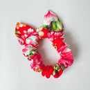 Hakka Rainy 客家花布 リボン付きシュシュ｜兔耳朵大腸髮圈｜台湾花布-4