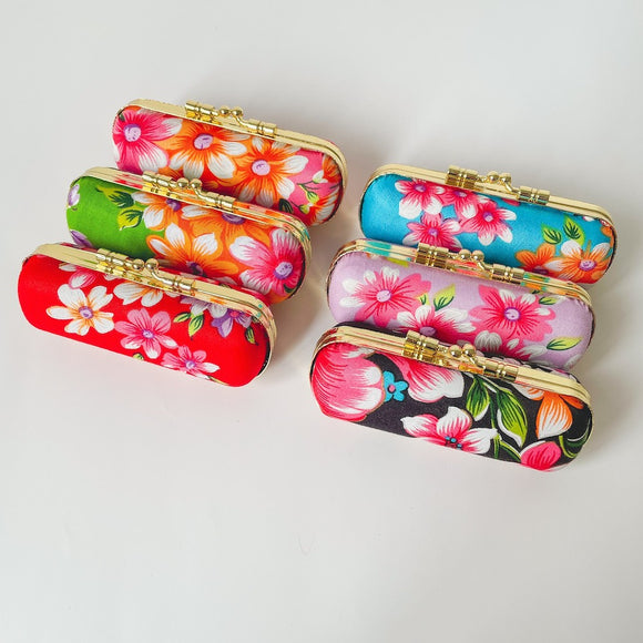 Hakka Rainy 客家花布 がま口印鑑ケース｜口金印章盒｜台湾花布