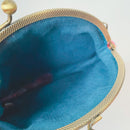 Hakka Rainy 客家花布 がま口ポーチ｜古銅金口金包｜台湾花布