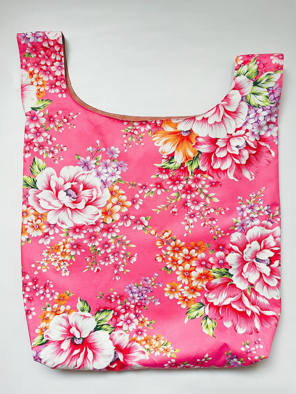 Hakka Rainy 客家花布 しじみバッグ（エコバッグ）｜大型日式手挽包（購物袋）｜台湾花布