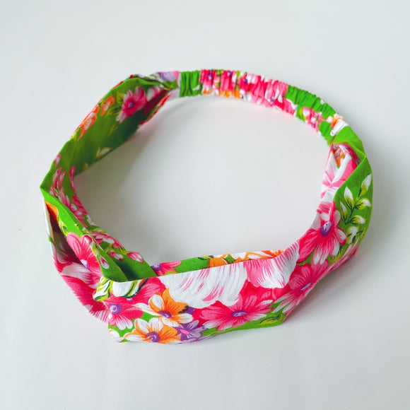 Hakka Rainy 客家花布 ヘアバンド｜交叉髮帶｜台湾花布