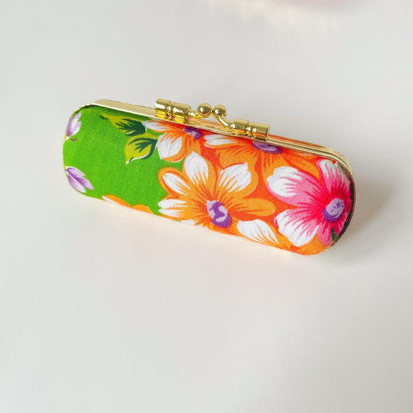 Hakka Rainy 客家花布 がま口印鑑ケース｜口金印章盒｜台湾花布