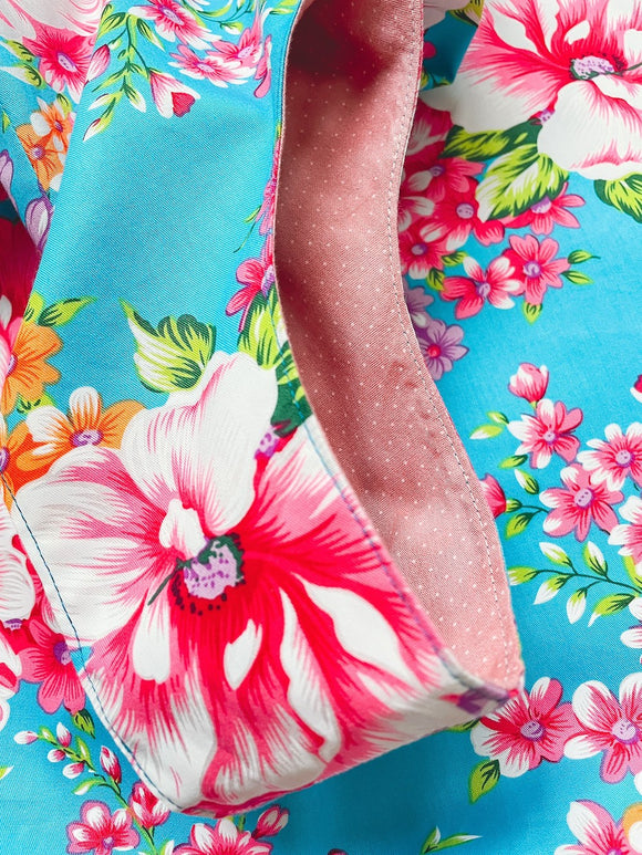 Hakka Rainy 客家花布 しじみバッグ（エコバッグ）｜大型日式手挽包（購物袋）｜台湾花布