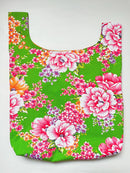 Hakka Rainy 客家花布 しじみバッグ（エコバッグ）｜大型日式手挽包（購物袋）｜台湾花布