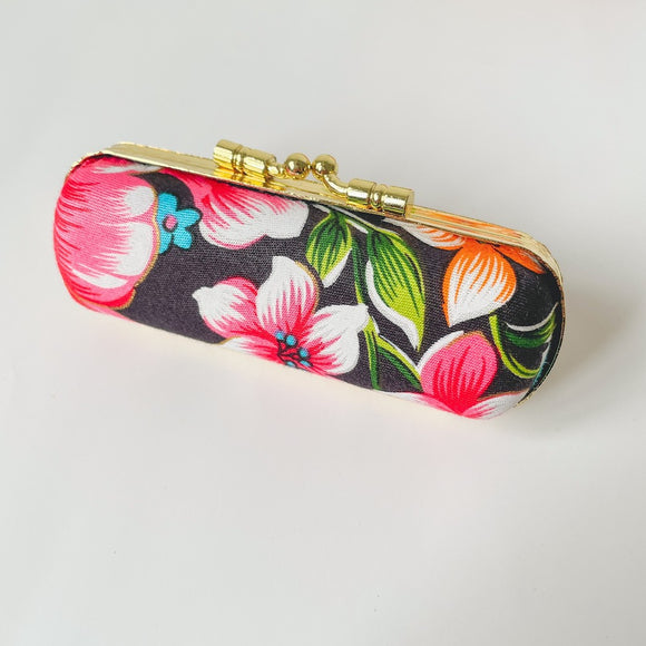 Hakka Rainy 客家花布 がま口印鑑ケース｜口金印章盒｜台湾花布