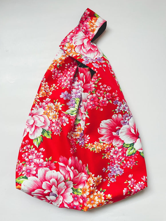 Hakka Rainy 客家花布 しじみバッグ（エコバッグ）｜大型日式手挽包（購物袋）｜台湾花布