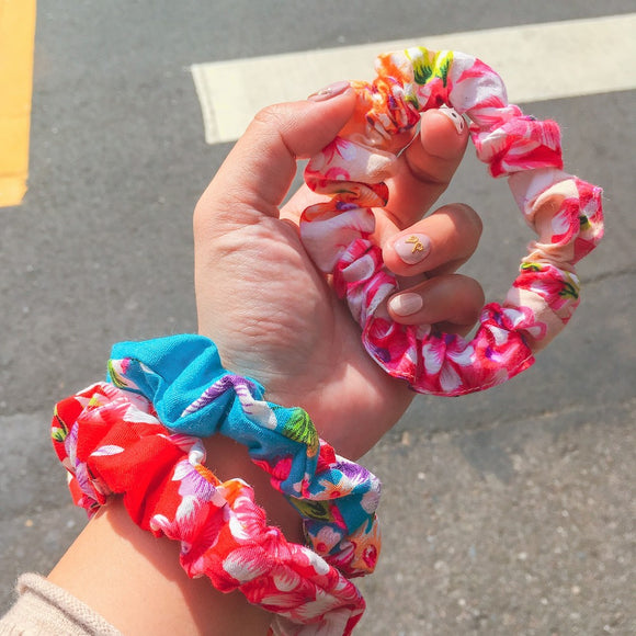 Hakka Rainy 客家花布 シュシュ｜大腸髮圈｜台湾花布