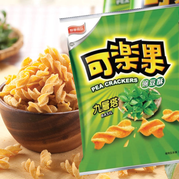 可楽果 カーラーグオ エンドウ豆スナック バジル｜可樂果豌豆酥 九層塔 118g